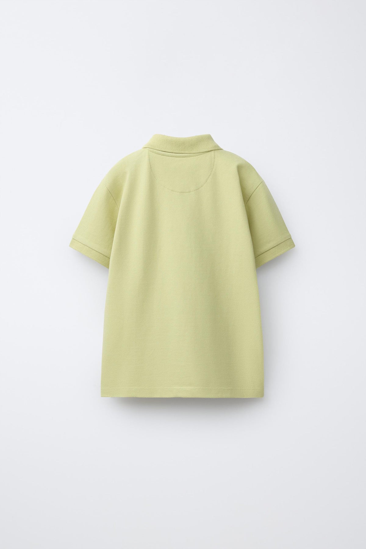 RELAXED OPEN COLLAR POLO - PALE YELLOW