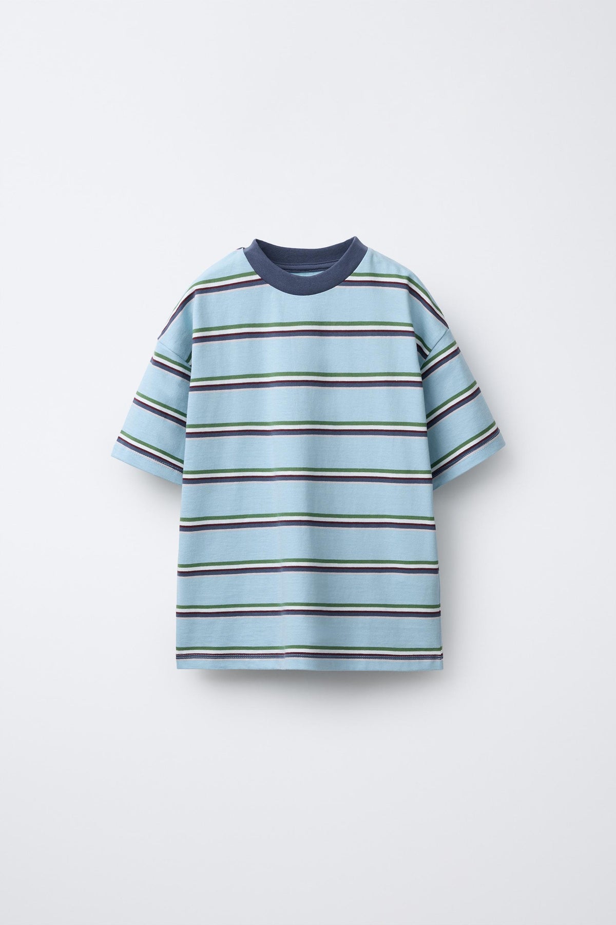 BLOCK STRIPE SHORT SLEEVE - SEA