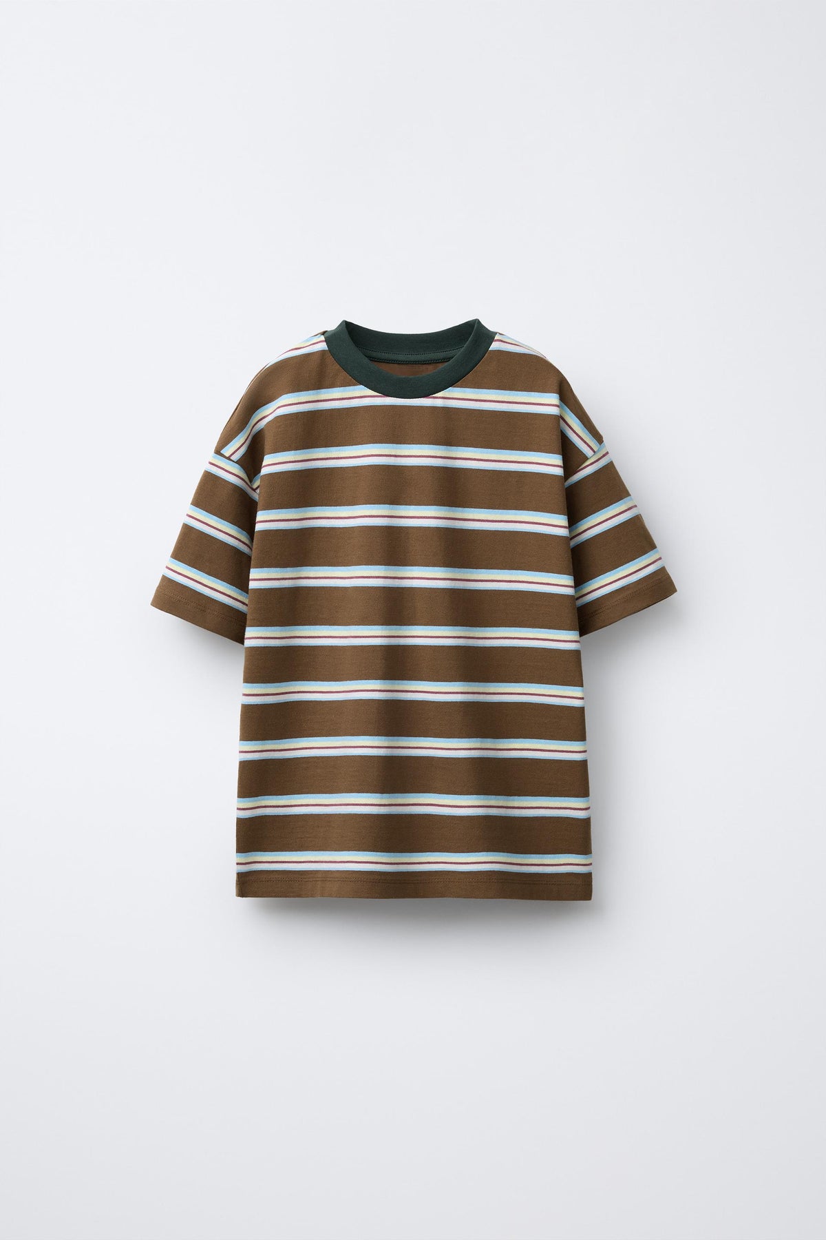 BLOCK STRIPE SHORT SLEEVE - WOODS